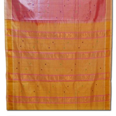 "Onion pink color Venkatagiri cotton Silk Saree -HSNM-33 - Click here to View more details about this Product